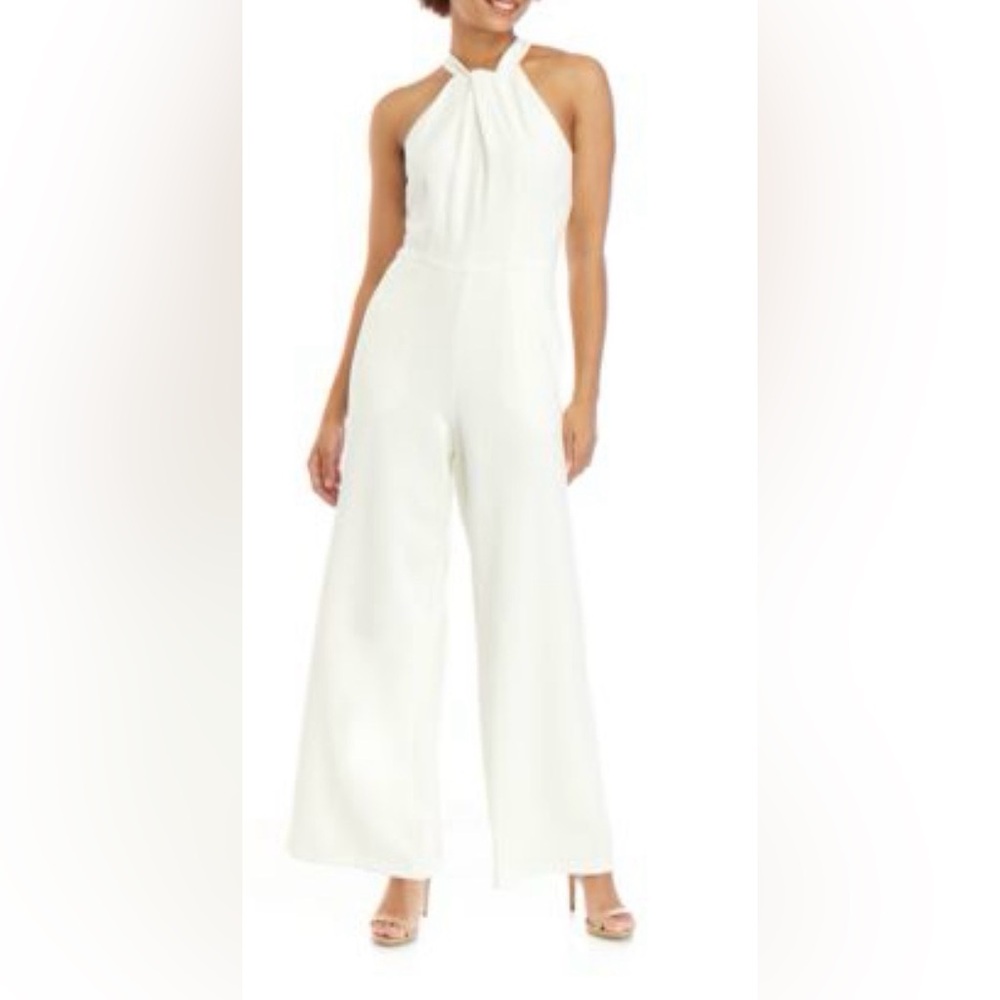 Julia Jordan White Halter Jumpsuit Size 4